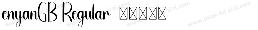enyanGB Regular字体转换